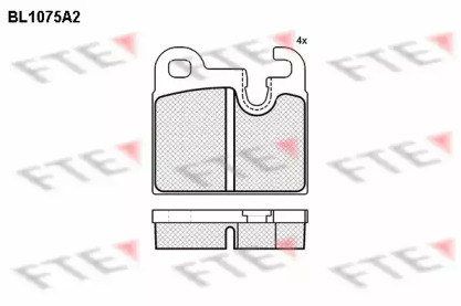 Комплект тормозных колодок (FTE: BL1075A2)