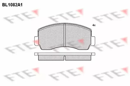 Комплект тормозных колодок (FTE: BL1082A1)