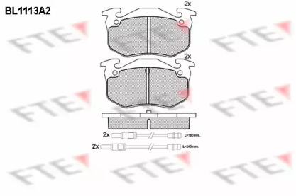 Комплект тормозных колодок (FTE: BL1113A2)