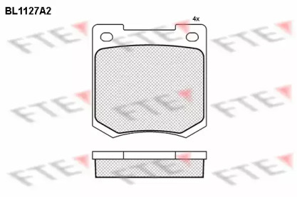 Комплект тормозных колодок (FTE: BL1127A2)