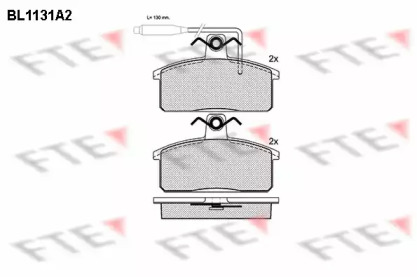 Комплект тормозных колодок (FTE: BL1131A2)