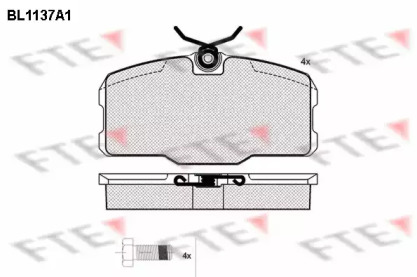 Комплект тормозных колодок (FTE: BL1137A1)