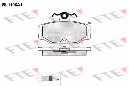 Комплект тормозных колодок (FTE: BL1198A1)