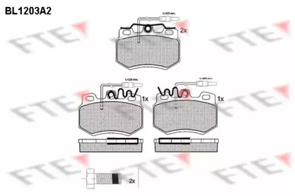 Комплект тормозных колодок (FTE: BL1203A2)