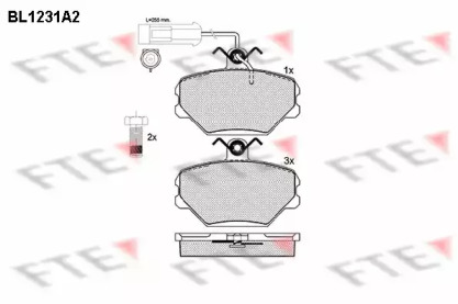 Комплект тормозных колодок (FTE: BL1231A2)