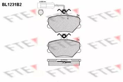 Комплект тормозных колодок (FTE: BL1231B2)