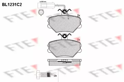 Комплект тормозных колодок (FTE: BL1231C2)