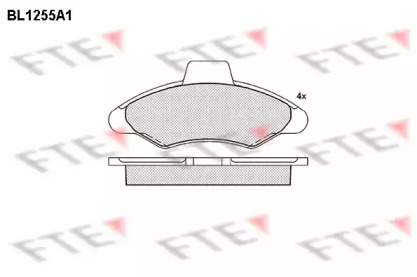 Комплект тормозных колодок (FTE: BL1255A1)