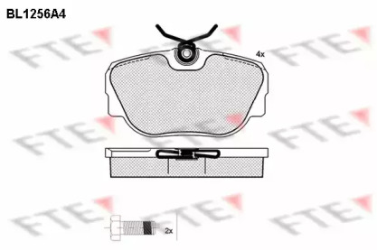 Комплект тормозных колодок (FTE: BL1256A4)