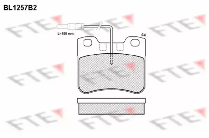 Комплект тормозных колодок (FTE: BL1257B2)