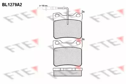 Комплект тормозных колодок (FTE: BL1279A2)