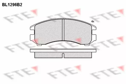 Комплект тормозных колодок (FTE: BL1296B2)