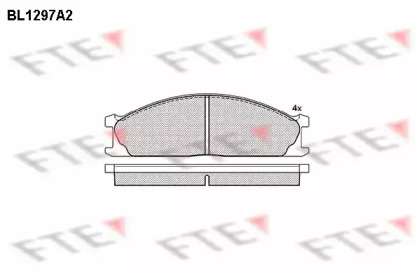 Комплект тормозных колодок (FTE: BL1297A2)