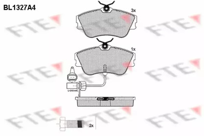 Комплект тормозных колодок (FTE: BL1327A4)