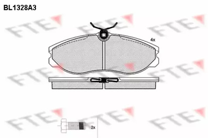 Комплект тормозных колодок (FTE: BL1328A3)