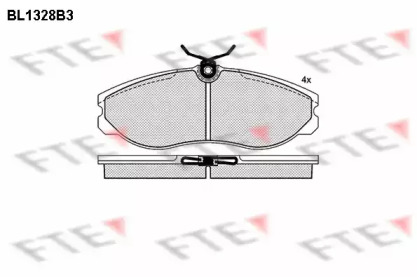 Комплект тормозных колодок (FTE: BL1328B3)