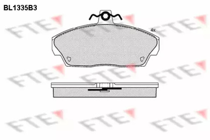 Комплект тормозных колодок (FTE: BL1335B3)