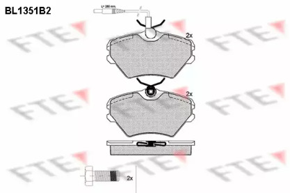 Комплект тормозных колодок (FTE: BL1351B2)