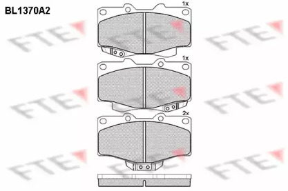 Комплект тормозных колодок (FTE: BL1370A2)