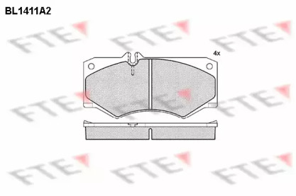 Комплект тормозных колодок (FTE: BL1411A2)