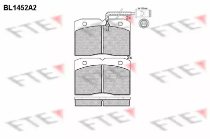 Комплект тормозных колодок (FTE: BL1452A2)