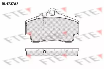 Комплект тормозных колодок (FTE: BL1737A2)