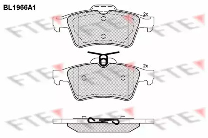 Комплект тормозных колодок (FTE: BL1966A1)