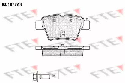 Комплект тормозных колодок (FTE: BL1972A3)