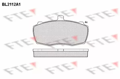 Комплект тормозных колодок (FTE: BL2112A1)