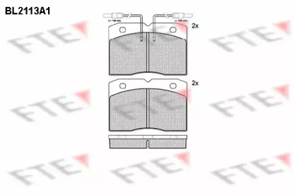 Комплект тормозных колодок (FTE: BL2113A1)