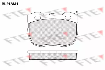 Комплект тормозных колодок (FTE: BL2128A1)