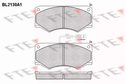 Комплект тормозных колодок (FTE: BL2130A1)