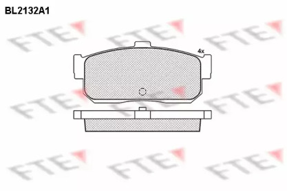 Комплект тормозных колодок (FTE: BL2132A1)