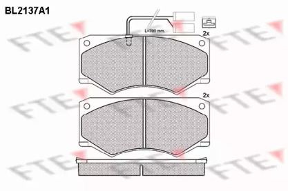 Комплект тормозных колодок (FTE: BL2137A1)