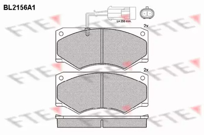 Комплект тормозных колодок (FTE: BL2156A1)