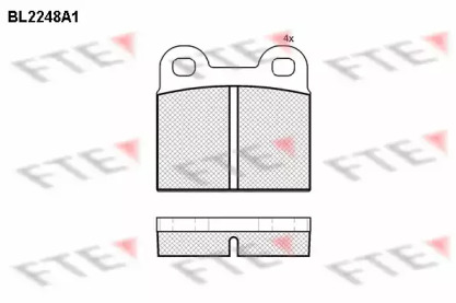 Комплект тормозных колодок (FTE: BL2248A1)