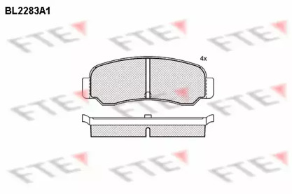 Комплект тормозных колодок (FTE: BL2283A1)