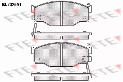 Комплект тормозных колодок (FTE: BL2329A1)