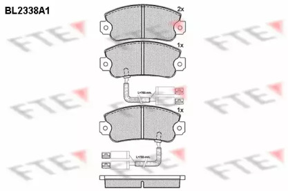 Комплект тормозных колодок (FTE: BL2338A1)