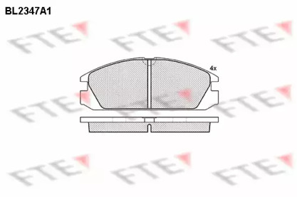 Комплект тормозных колодок (FTE: BL2347A1)