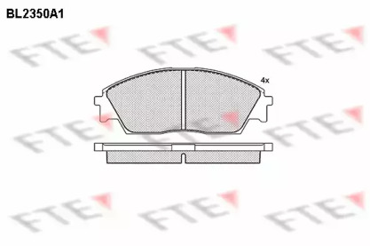 Комплект тормозных колодок (FTE: BL2350A1)