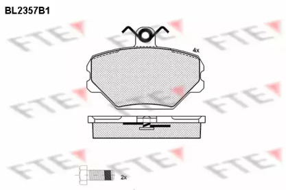 Комплект тормозных колодок (FTE: BL2357B1)