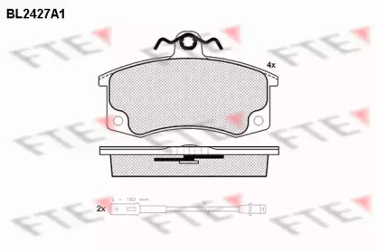 Комплект тормозных колодок (FTE: BL2427A1)