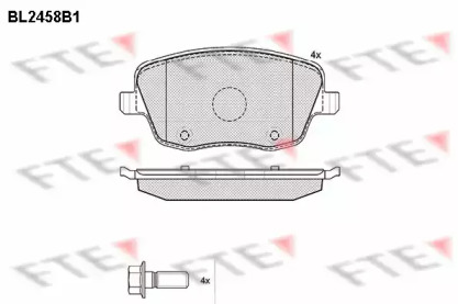 Комплект тормозных колодок (FTE: BL2458B1)