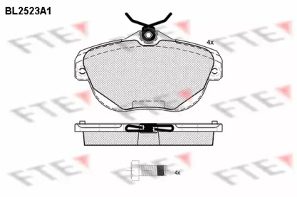 Комплект тормозных колодок (FTE: BL2523A1)