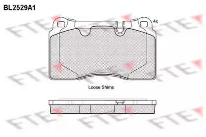 Комплект тормозных колодок (FTE: BL2529A1)