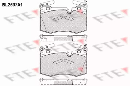 Комплект тормозных колодок (FTE: BL2637A1)