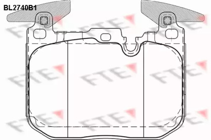 Комплект тормозных колодок (FTE: BL2740B1)