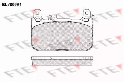 Комплект тормозных колодок (FTE: BL2806A1)