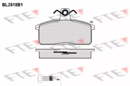 Комплект тормозных колодок (FTE: BL2818B1)